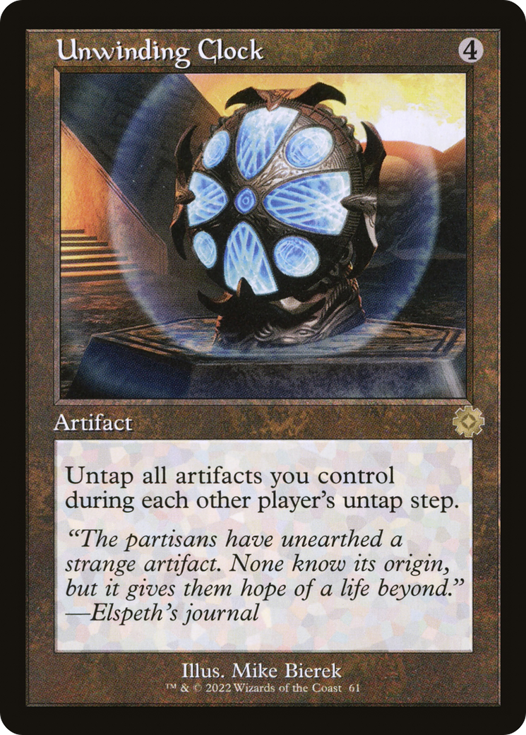 Unwinding Clock (BRR-061) - The Brothers' War Retro Artifacts Foil