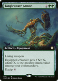 Tangleweave Armor (Extended Art) (ONC-036) - Phyrexia: All Will Be One Commander: (Extended Art) Foil