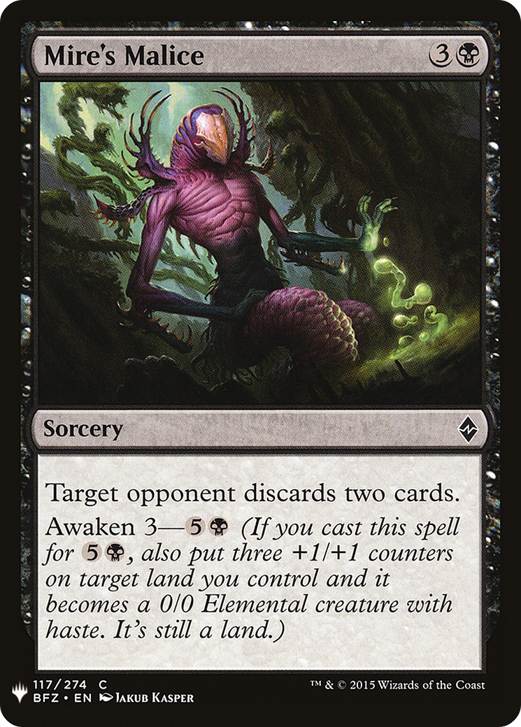Mire's Malice (LIST-117) - The List
