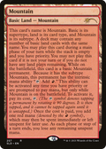 Mountain (257) (Full-Text Lands) (SLD-257) - Secret Lair Drop Foil