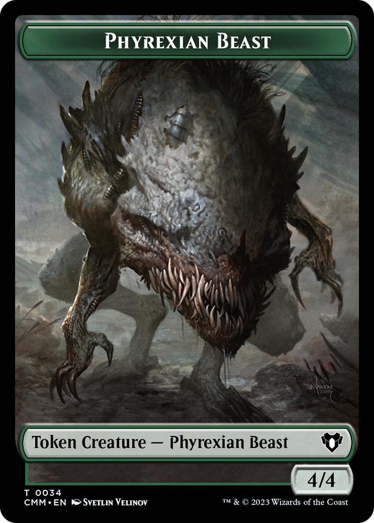 Phyrexian Beast (TCMM-034) - Commander Masters Tokens Foil
