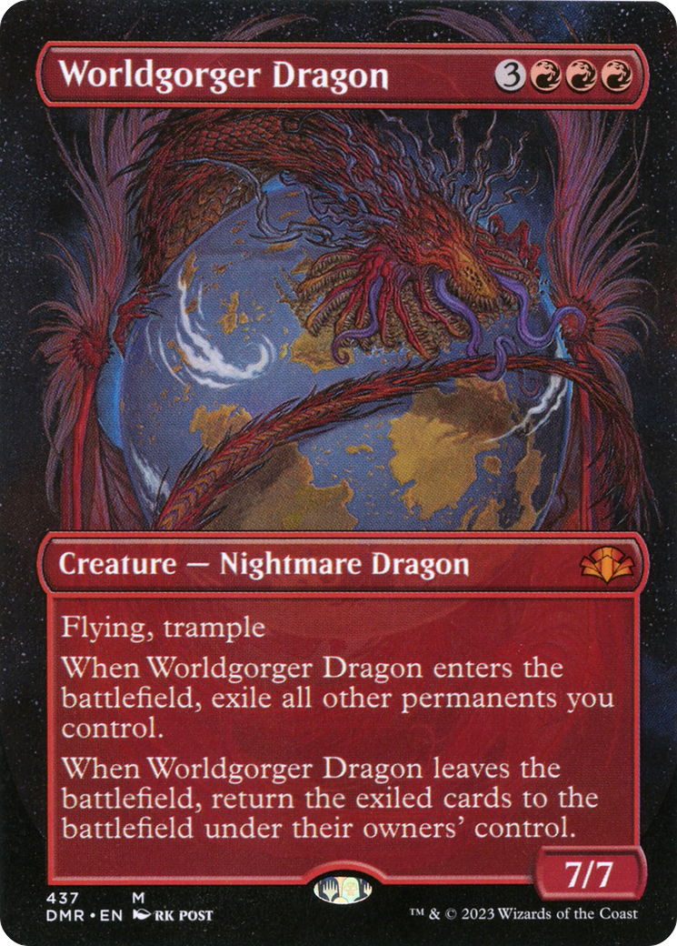 Worldgorger Dragon (Borderless) (DMR-437) - Dominaria Remastered Foil