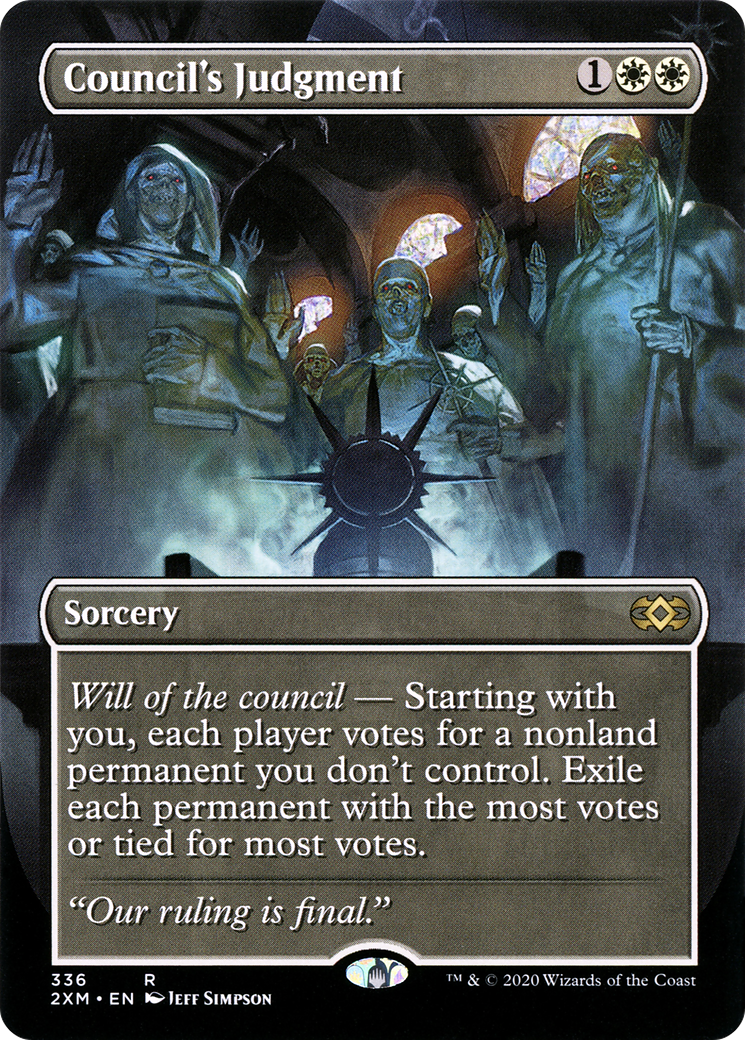 Council's Judgment (Borderless) (2XM-336) - Double Masters (Borderless) Foil