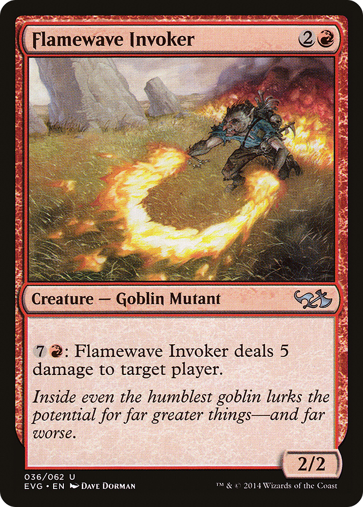 Flamewave Invoker (Elves vs. Goblins) (DD3-036) - Duel Decks Anthology: Elves vs. Goblins