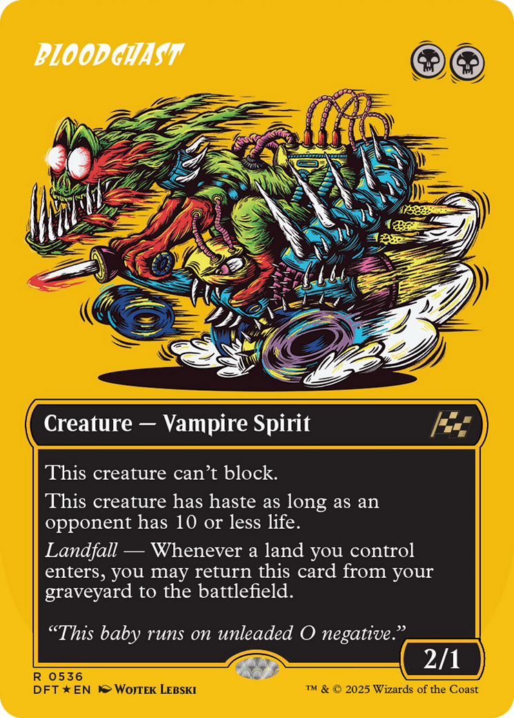 Bloodghast (Borderless) (First-Place Foil) (DFT-536) - Aetherdrift Foil