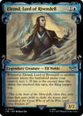Elrond, Lord of Rivendell (Showcase Scrolls) (LTR-500) - The Lord of the Rings: Tales of Middle-earth: (Showcase) Foil