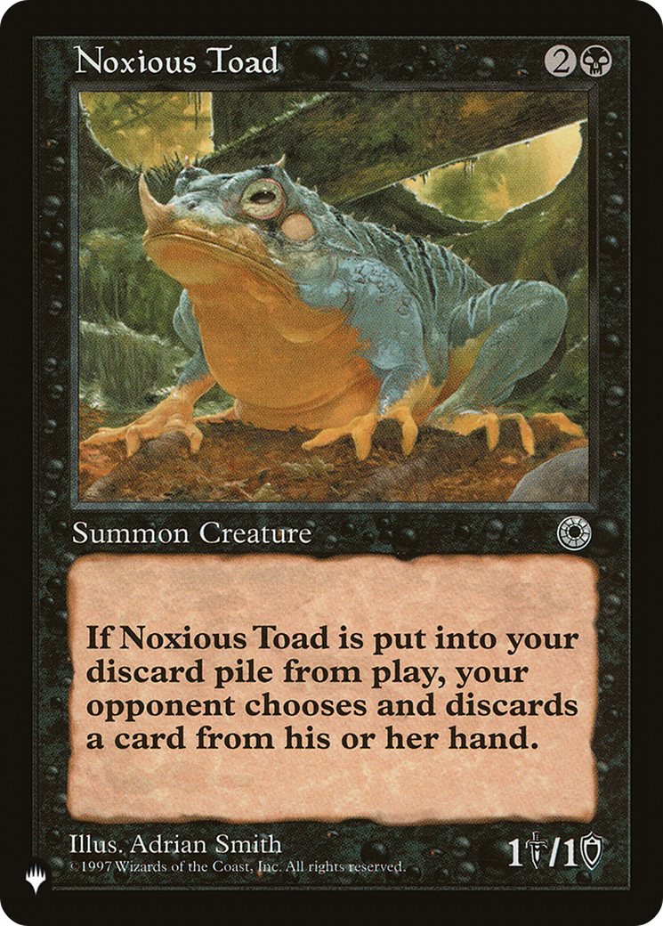 Noxious Toad (LIST-) - The List