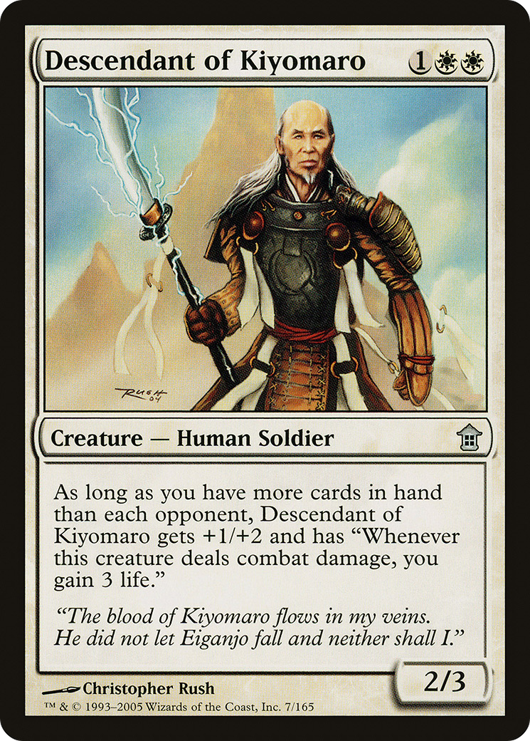 Descendant of Kiyomaro (SOK-007) - Saviors of Kamigawa Foil
