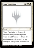 Draw Team Lines (-) - Un-Known Event Playtest Cards