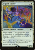 Jetpack Janitor (Galaxy Foil) (UNF-301) - Unfinity Foil