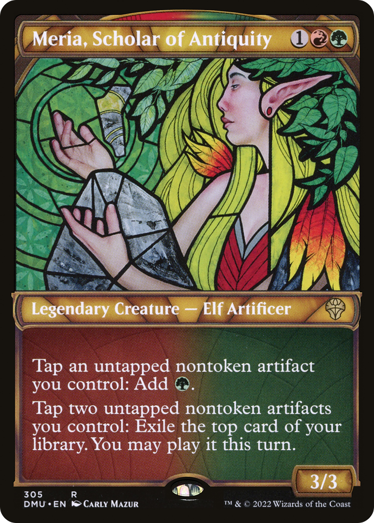 Meria, Scholar of Antiquity (Showcase) (DMU-305) - Dominaria United: (Showcase)