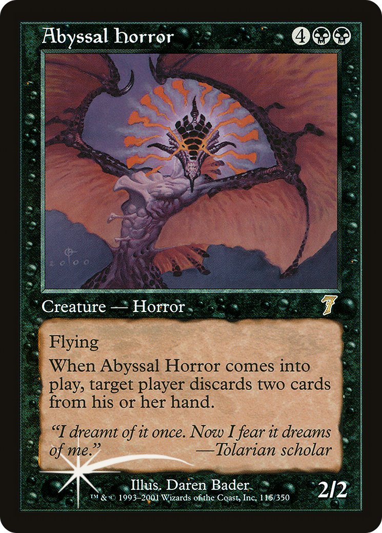 Abyssal Horror (7ED-115) - 7th Edition Foil