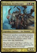 Sek'Kuar, Deathkeeper (Commander 2013) (OVER-210) - Commander 2013 Oversized Foil