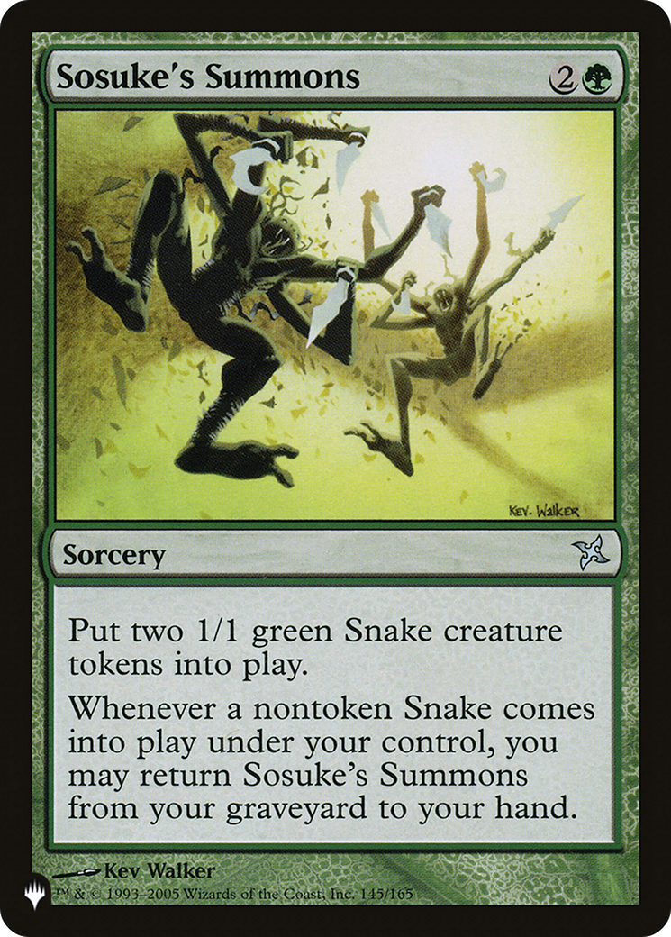 Sosuke's Summons (LIST-145/165) - The List