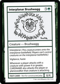 Interplanar Brushwagg (No PW Symbol) (CMB1-) - Mystery Booster Playtest Cards 2021