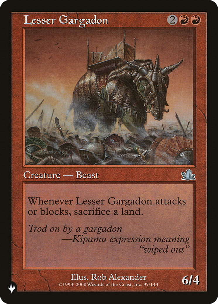 Lesser Gargadon (LIST-97/143) - The List