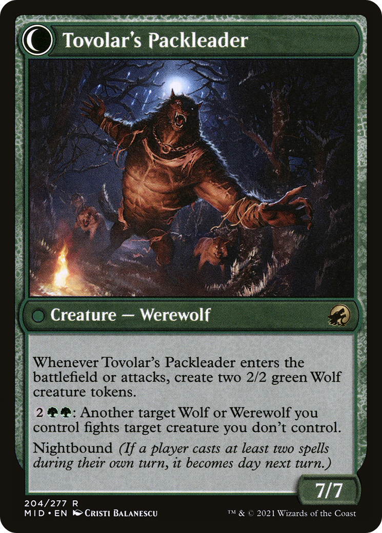 Tovolar's Huntmaster (MID-204) - Innistrad: Midnight Hunt: (Double Faced Transform)