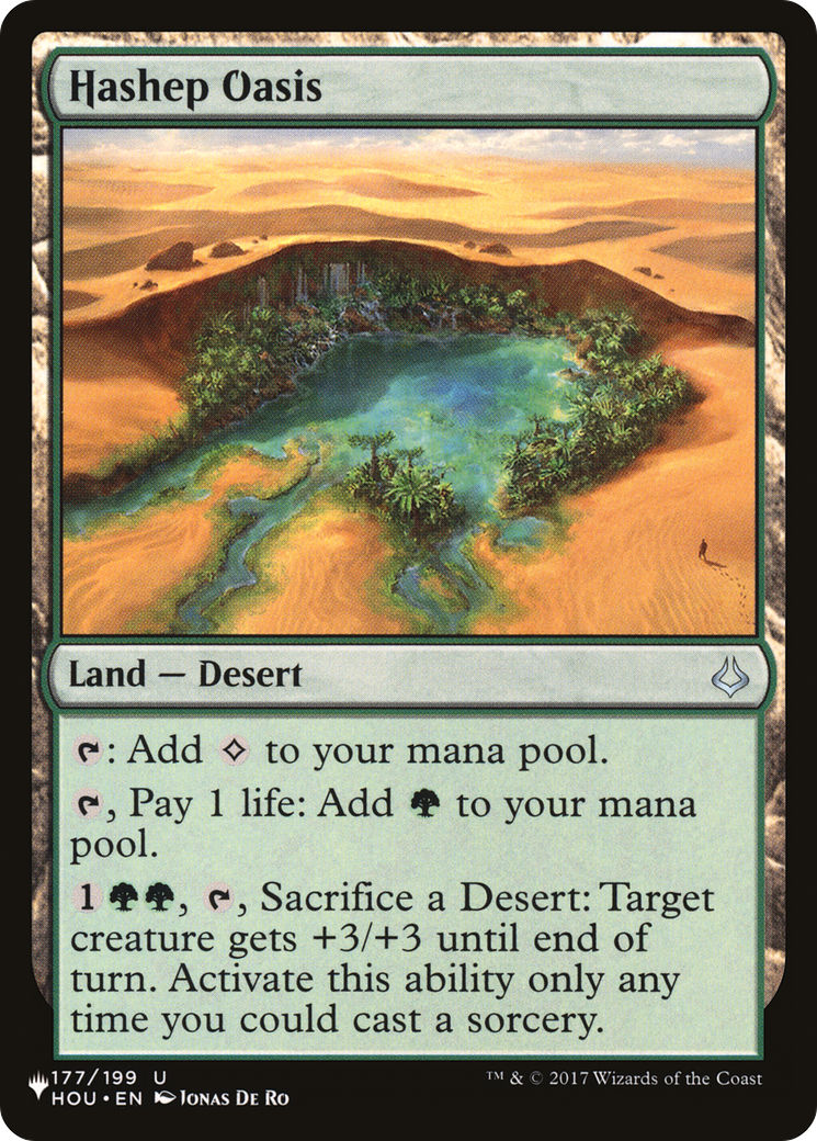 Hashep Oasis (LIST-177/199) - The List