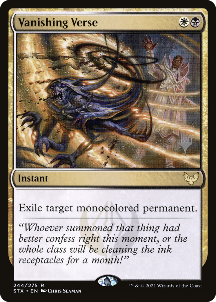 Vanishing Verse (PPSTX-244P) - Strixhaven: School of Mages Promos