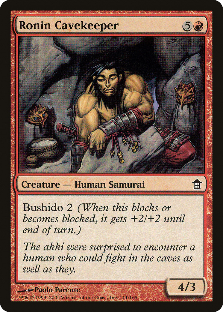 Ronin Cavekeeper (SOK-111) - Saviors of Kamigawa