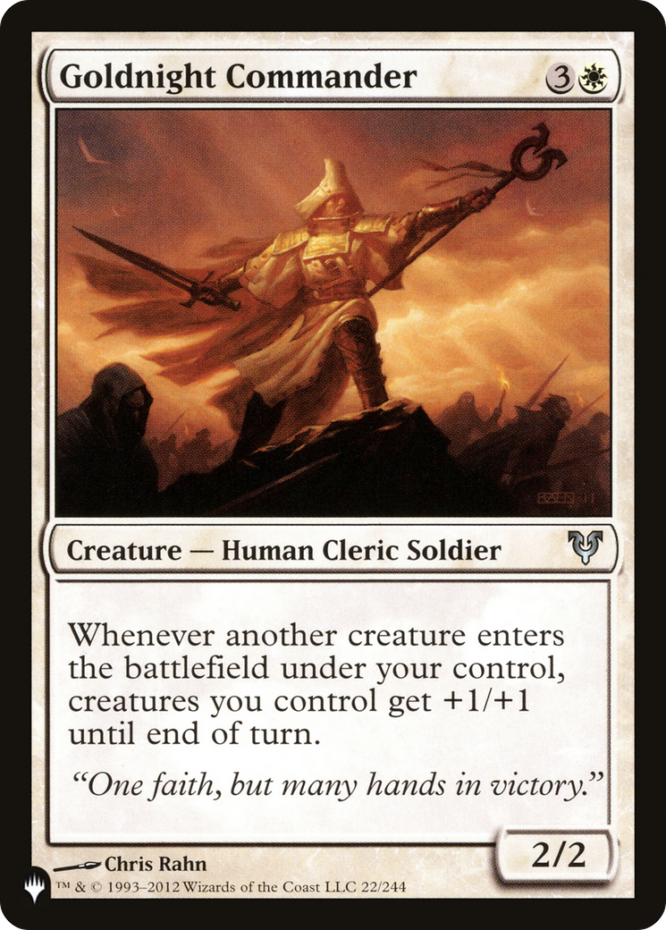 Goldnight Commander (LIST-22/244) - The List