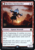 Reckless Stormseeker (PRE-157) - Innistrad: Midnight Hunt Promos: (Double Faced Transform) Foil