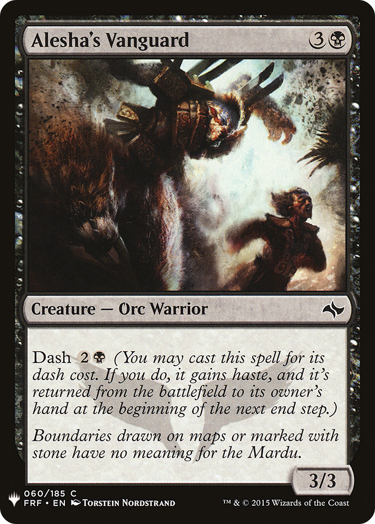 Alesha's Vanguard (LIST-060) - The List