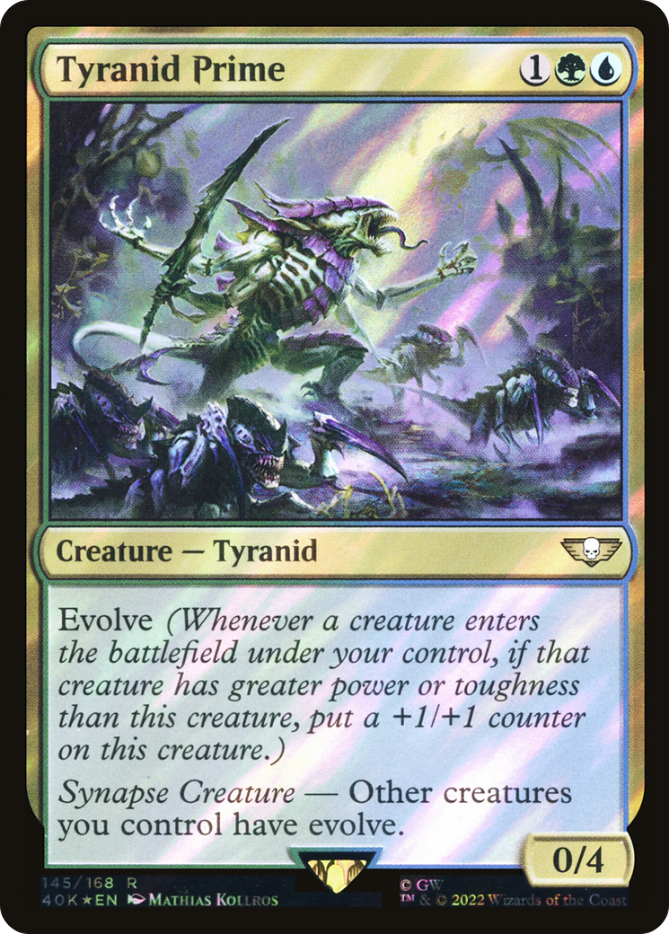 Tyranid Prime (Surge Foil) (40K-145) - Warhammer 40,000 Commander Foil