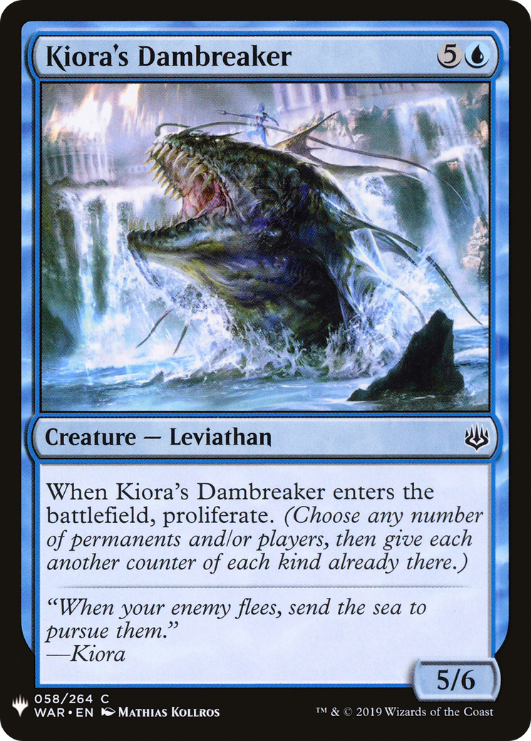 Kiora's Dambreaker (LIST-058) - The List