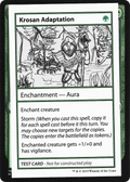 Krosan Adaptation (No PW Symbol) (CMB1-) - Mystery Booster Playtest Cards 2021