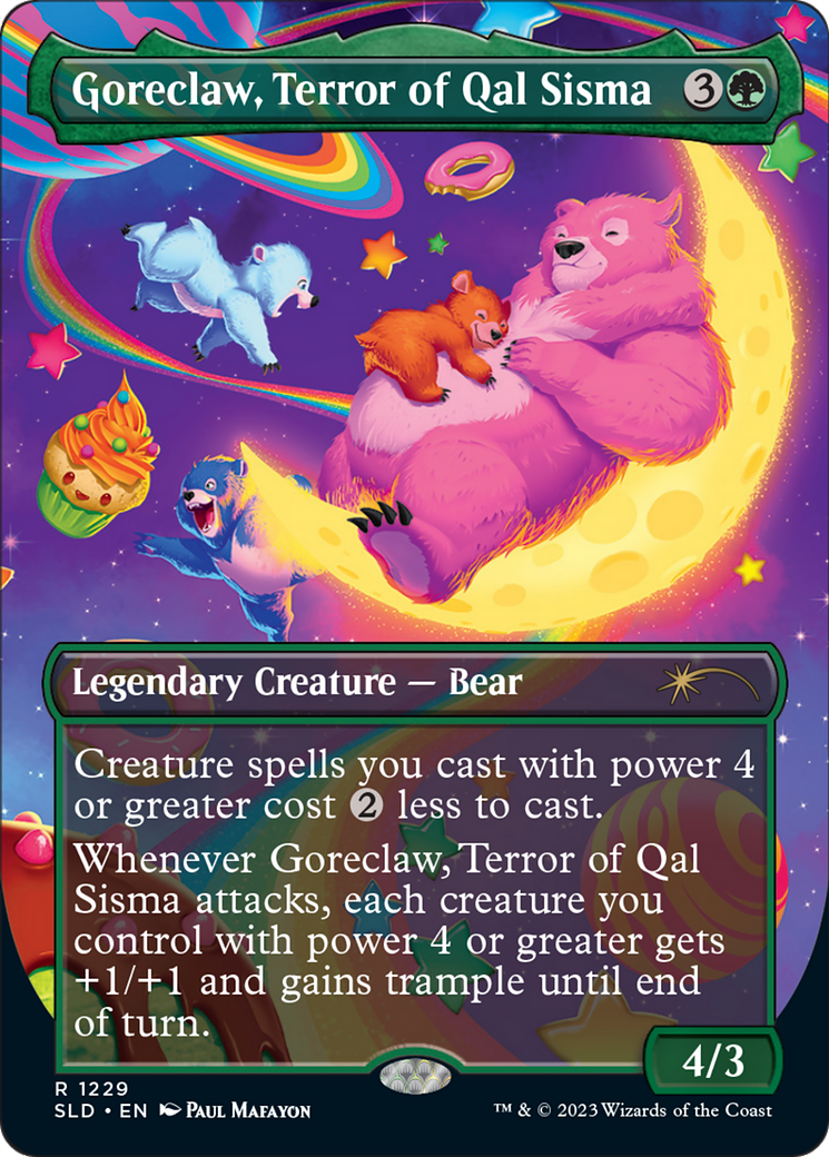 Goreclaw, Terror of Qal Sisma (SLD-1229) - Secret Lair Drop (Borderless) Foil
