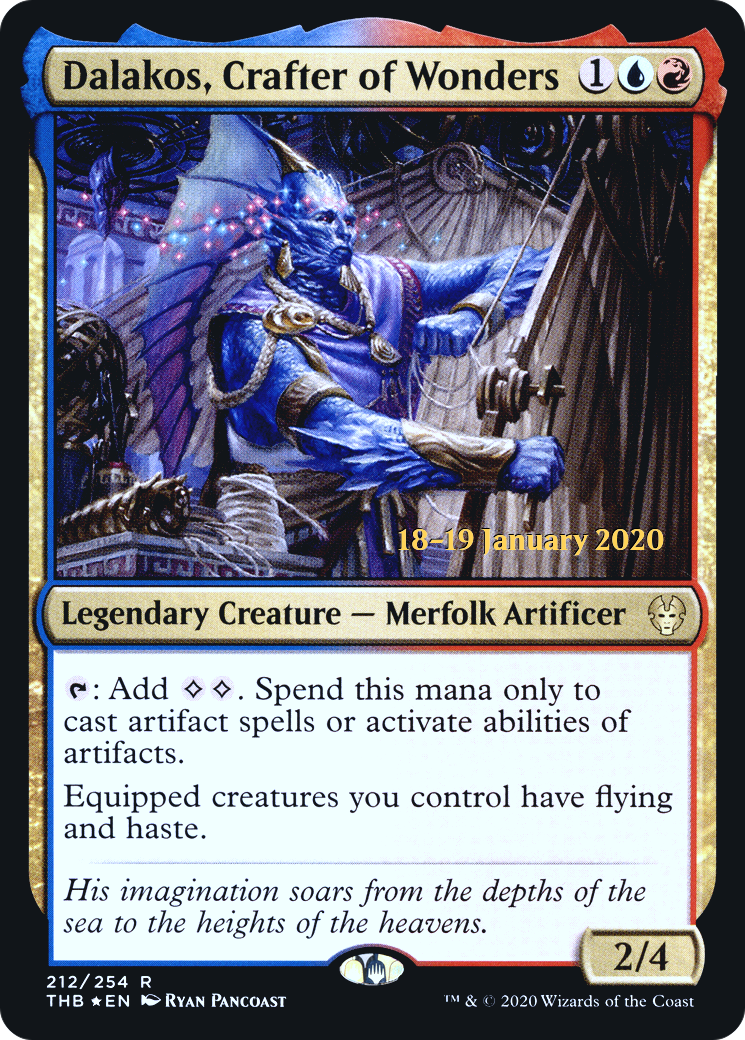 Dalakos, Crafter of Wonders (PRE-212) - Theros Beyond Death Promos Foil