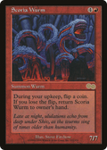 Scoria Wurm (USG-212) - Urza's Saga
