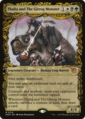 Thalia and The Gitrog Monster (Showcase) (MOM-316) - March of the Machine: (Showcase) Foil