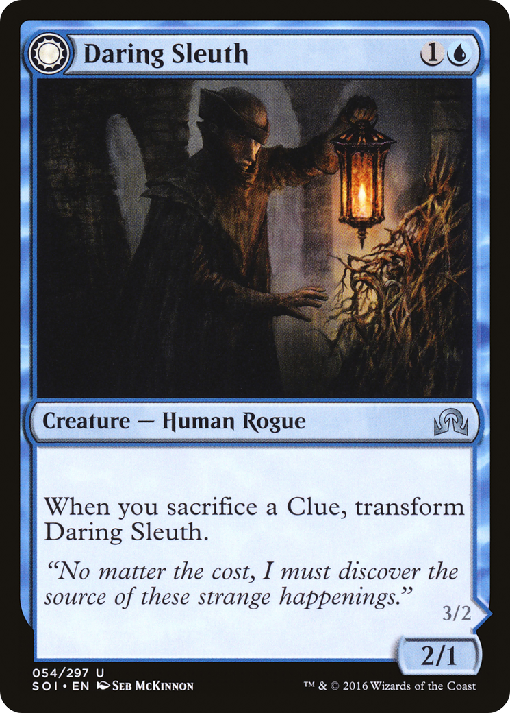 Daring Sleuth (SOI-054) - Shadows over Innistrad: (Double Faced Transform) Foil