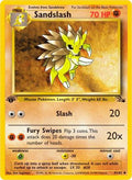 Sandslash 041  - 1st Edition Fossil - Uncommon