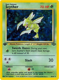 Scyther (10) (10) 010  - 1st Edition Holofoil Jungle - Holo Rare