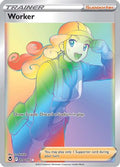 Worker (Secret) 209  - Holofoil SWSH12 Silver Tempest - Secret Rare