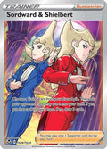 Sordward & Shielbert TG28  - Holofoil SWSH12 Silver Tempest Trainer Gallery - Ultra Rare