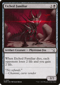 Etched Familiar (MOM-101) - March of the Machine Foil