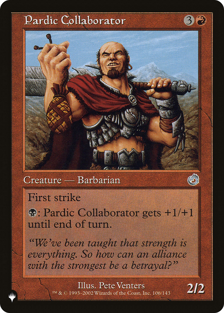 Pardic Collaborator (LIST-106/143) - The List