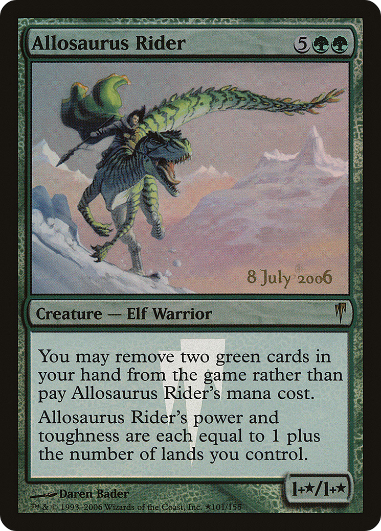 Allosaurus Rider (PRE-101) - Coldsnap Promos Foil
