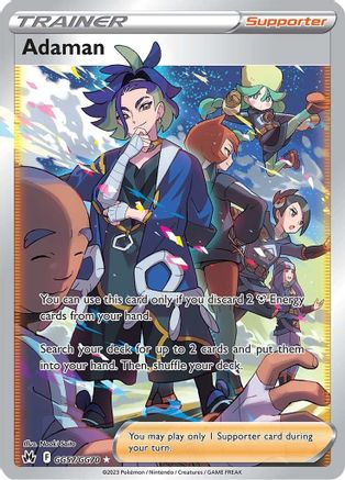 Adaman GG57  - Holofoil SWSH Crown Zenith Galarian Gallery - Ultra Rare