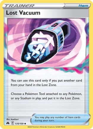 Lost Vacuum 135  - Reverse Holofoil SWSH Crown Zenith - Uncommon