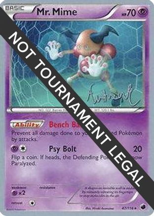 Mr. Mime - 2014 (Andrew Estrada) 047  World Championship Decks - Rare