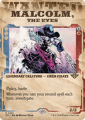 Malcolm, the Eyes (Showcase) (OTJ-295) - Outlaws of Thunder Junction: (Showcase) (Borderless)