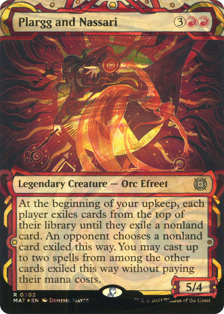 Plargg and Nassari (Halo Foil) (MAT-202) - March of the Machine: The Aftermath: (Showcase) (Borderless) Foil