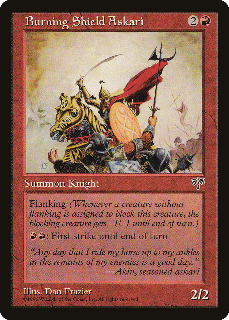 Burning Shield Askari (MIR-) - Mirage