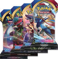 Sword And Shield Base Set Sleeved Booster Pack Art Bundle [Set of 4]