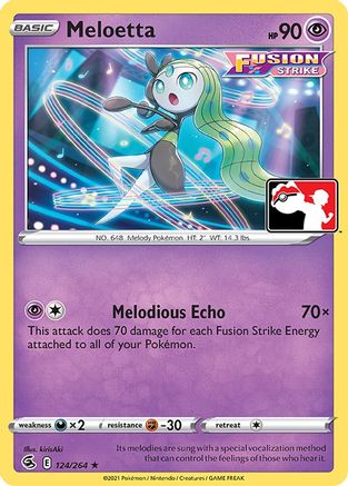 Meloetta  - Holofoil Prize Pack Series Cards - Rare